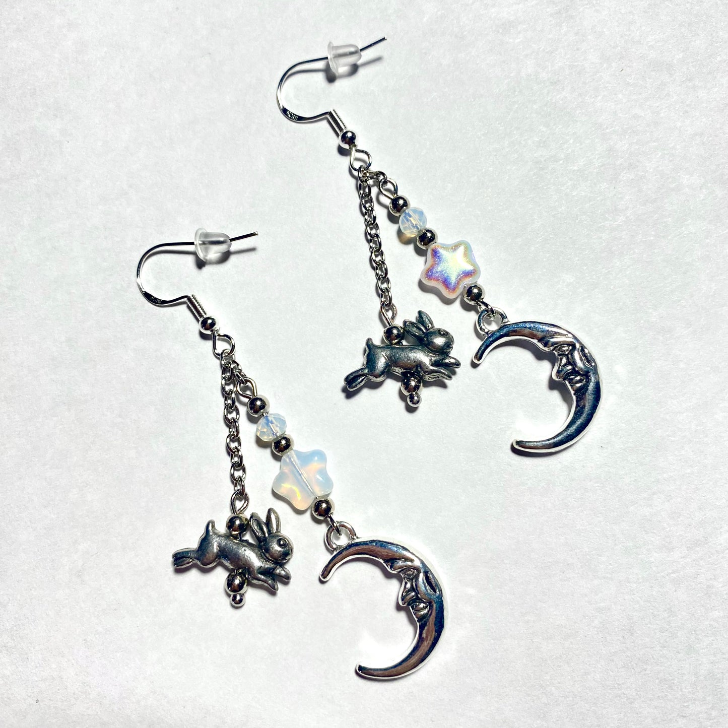 Moon Bunny Earrings